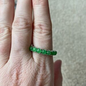 Green Jadite ring